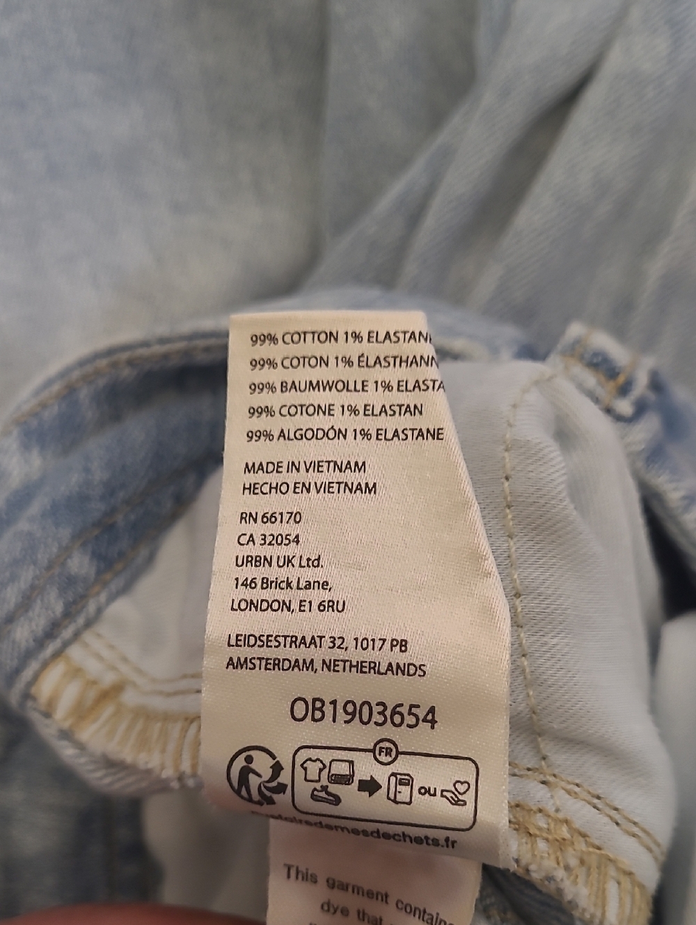 Pilcro Light Blue Wide-Leg Denim Jeans - Picture 15 of 15